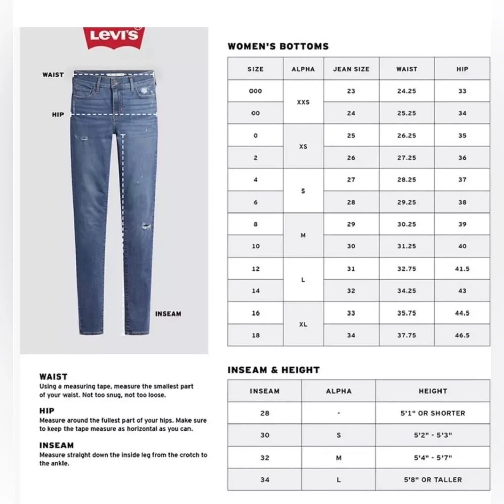 Levi’s 505 Floral Embroidered Straight Leg Stretch Jeans Womens Size 16 GUC - Picture 13 of 13